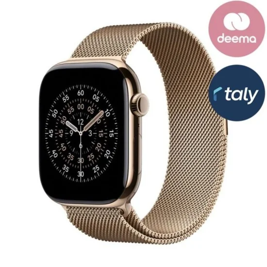Apple Watch Series 11 Gps + Cellular 42Mm Gold Titanium Case With Gold Milanese Loop